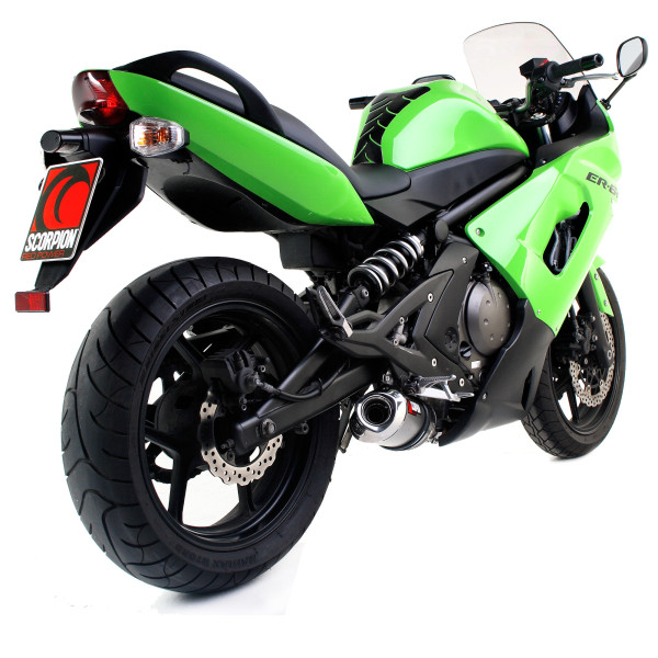  Kawasaki ER6 F / N  2006 - 2011 Factory Oval Slip-on Polished Stainless Steel Sleeve